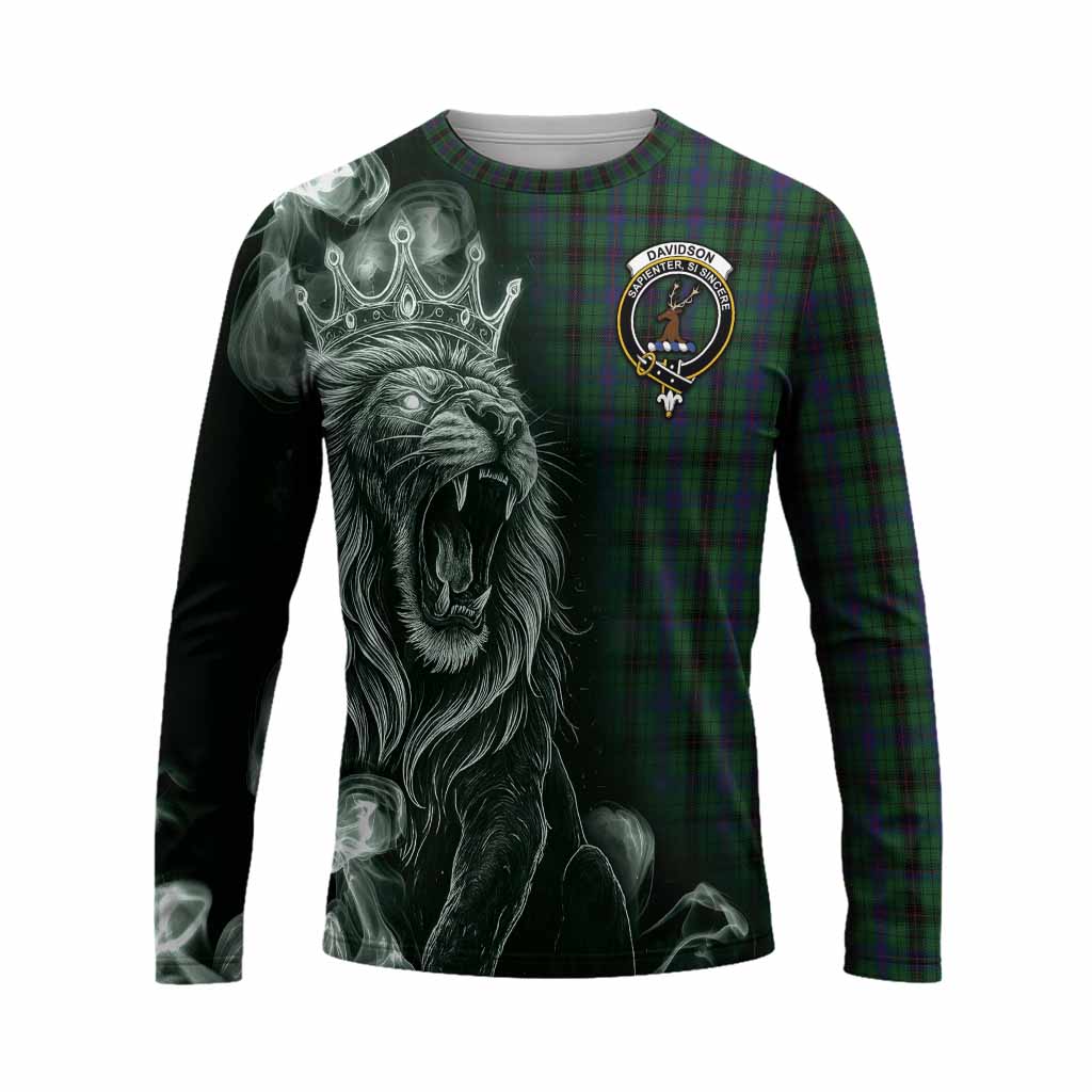 Davidson Tartan Long Sleeve T-Shirt Roaring Lion Heritage