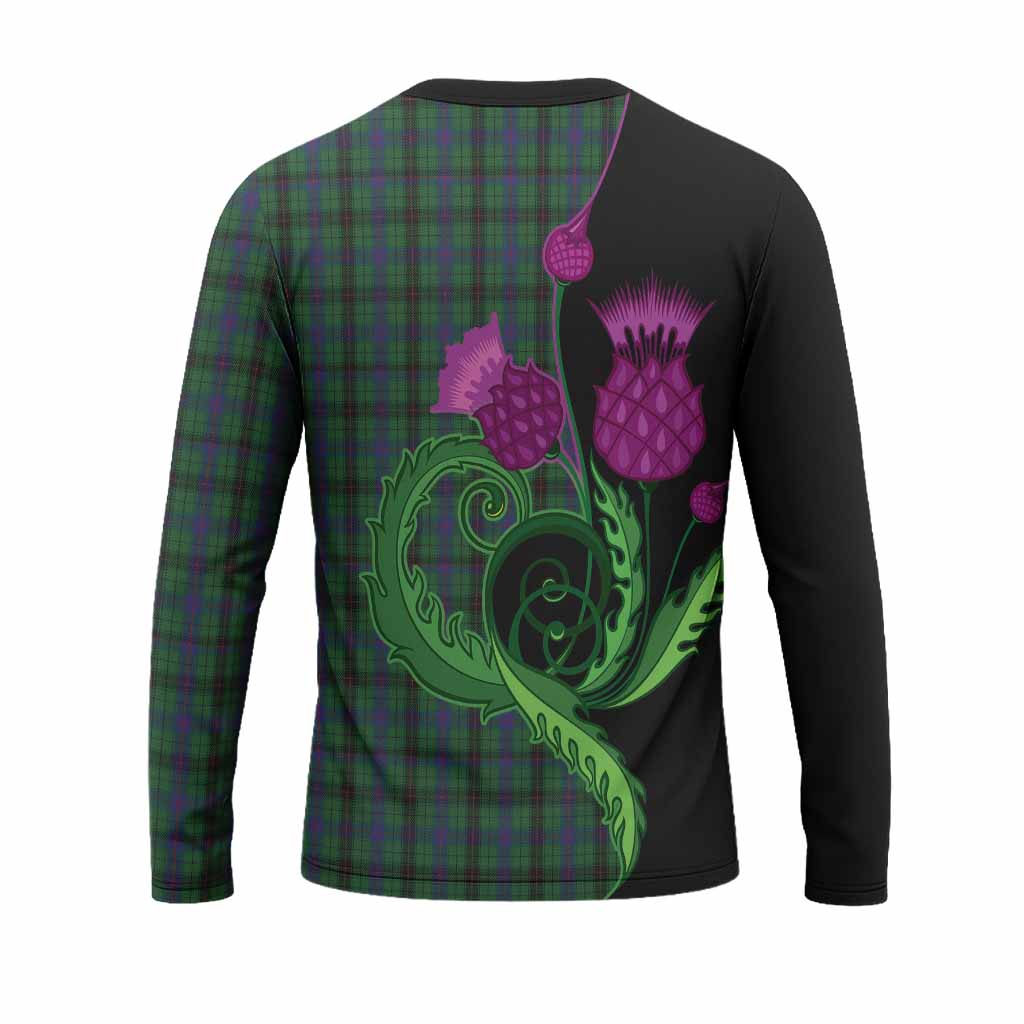 Davidson Tartan Long Sleeve T-Shirt Traditional Scottish Thistle