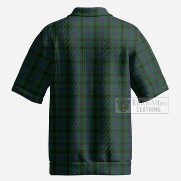 Davidson Tartan Men’s Polo Sweater Top with Family Crest
