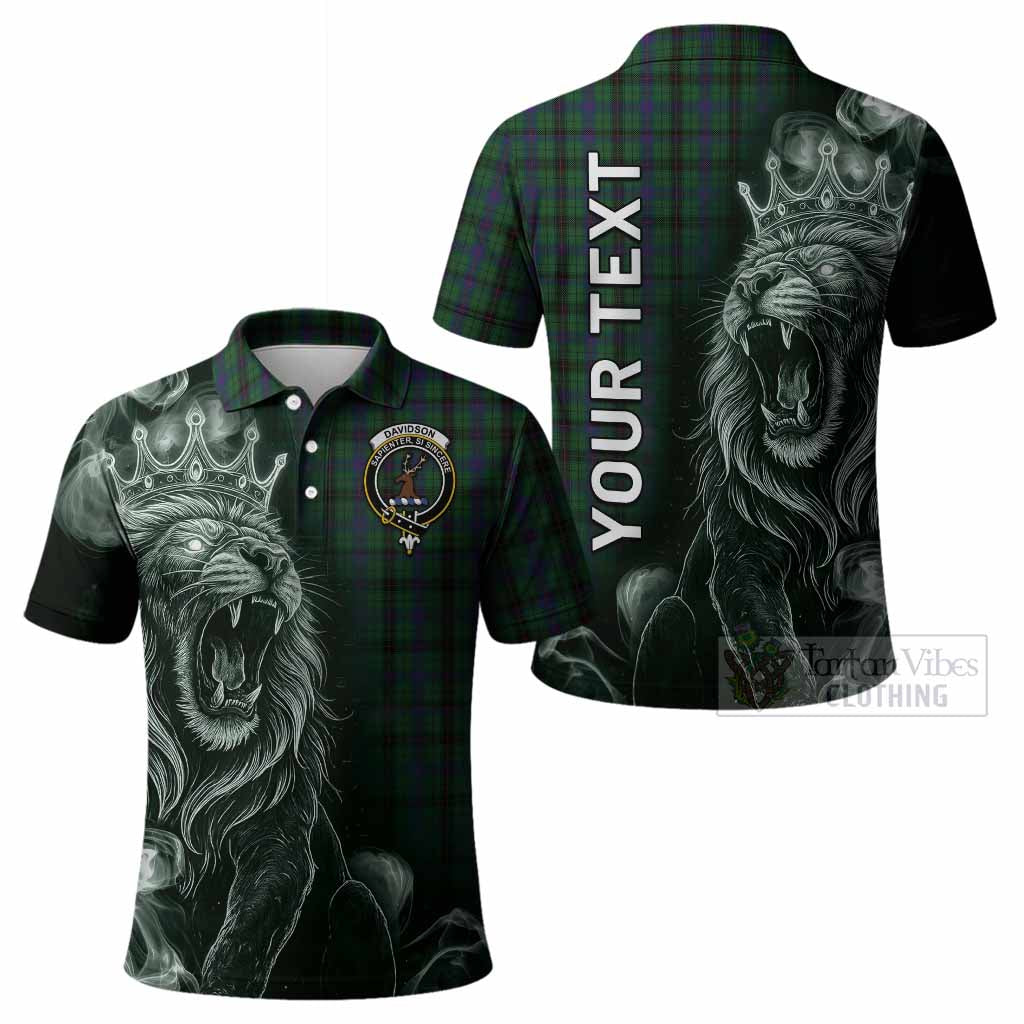 Davidson Tartan Polo Shirt Roaring Lion Heritage