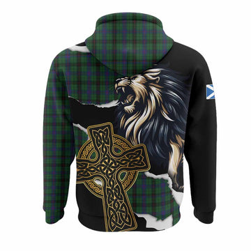 Davidson Tartan Scottish Hoodie Lion Celtic Heritage