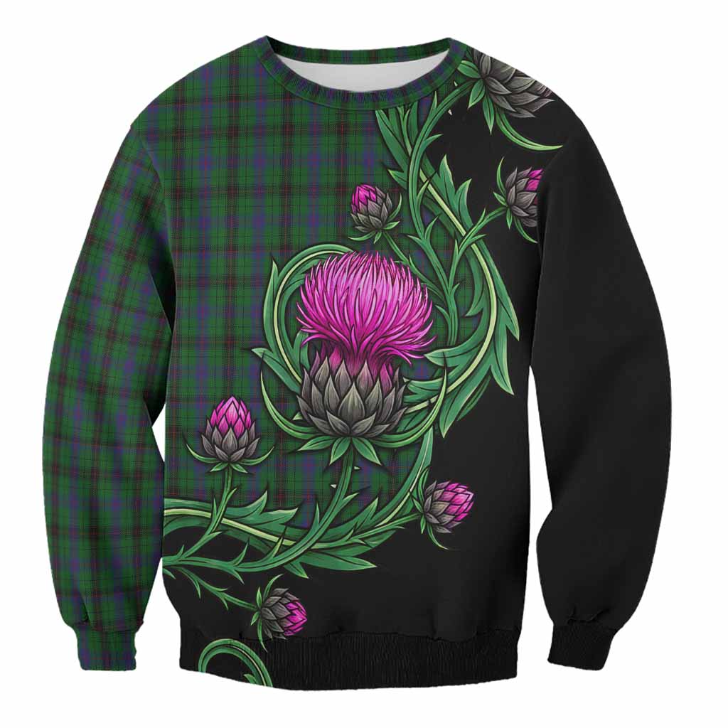 Davidson Tartan Sweatshirt Resilient Scottish Thistle Unisex - Tartan Vibes Clothing