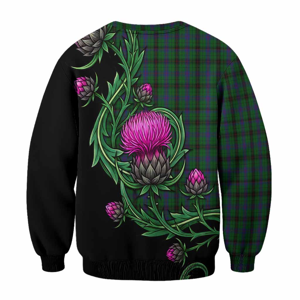 Davidson Tartan Sweatshirt Resilient Scottish Thistle - Tartan Vibes Clothing