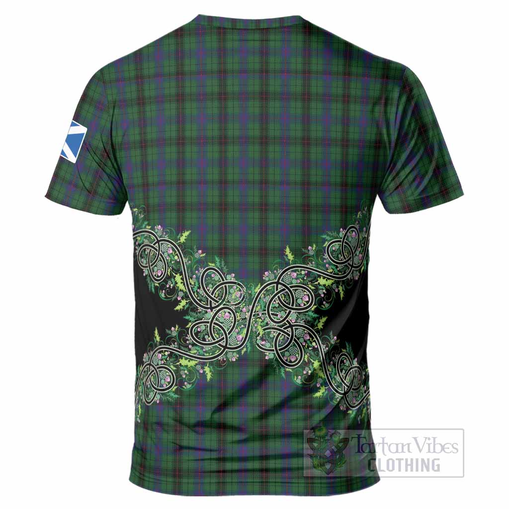 Davidson Tartan T-Shirt Thistle Scottish Spirit