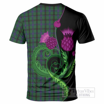 Davidson Tartan T-Shirt Traditional Scottish Thistle