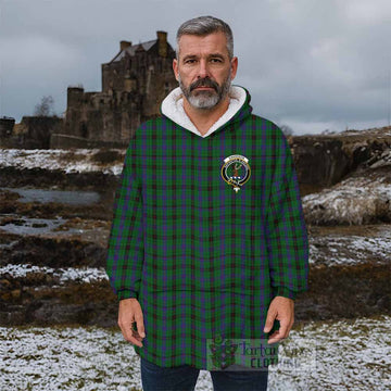 Davidson Tartan Wearable Blanket with Family Crest - Tartan Vibes Clothing
