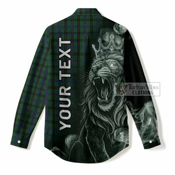 Davidson Tartan Women Casual Shirt Roaring Lion Heritage