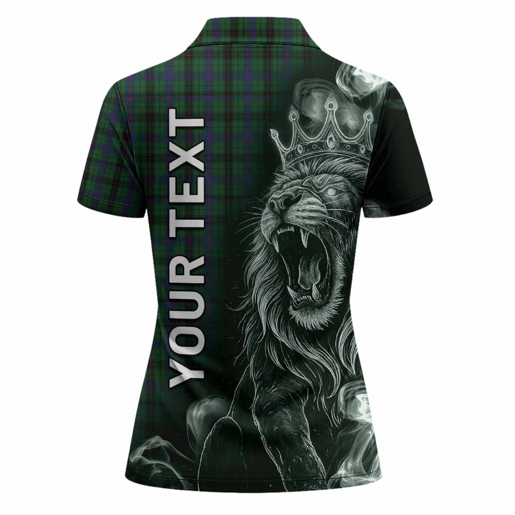 Davidson Tartan Women Polo Shirt Roaring Lion Heritage
