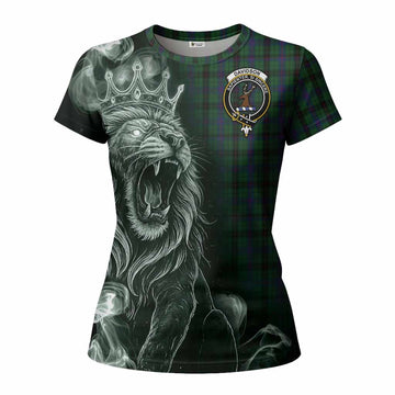 Davidson Tartan Women T shirt Roaring Lion Heritage