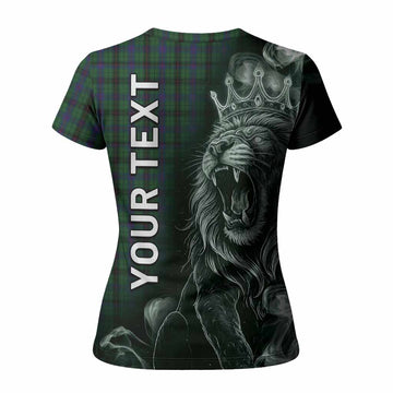 Davidson Tartan Women T shirt Roaring Lion Heritage