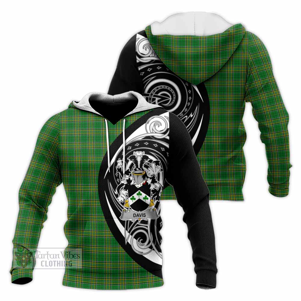 Tartan Vibes Clothing Davis Irish Clan Knitted Hoodie Celtic Circle Style