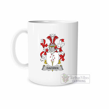 Davoren Irish Clan Coat of Arms Ceramic Mug