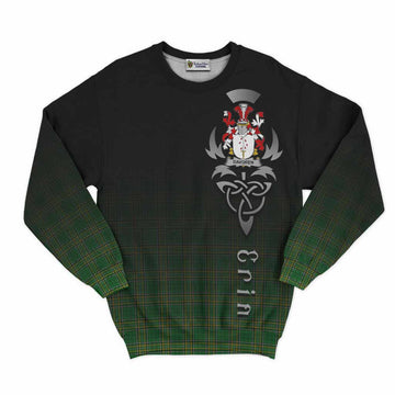 Davoren Irish Clan Sweatshirt with Coat of Arms Erin Go Bragh Celtic Inspired