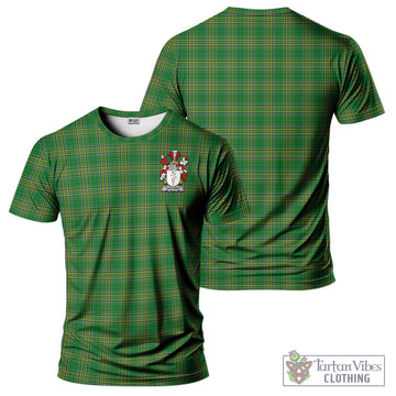 Davoren Irish Clan Tartan T-Shirt with Family Seal
