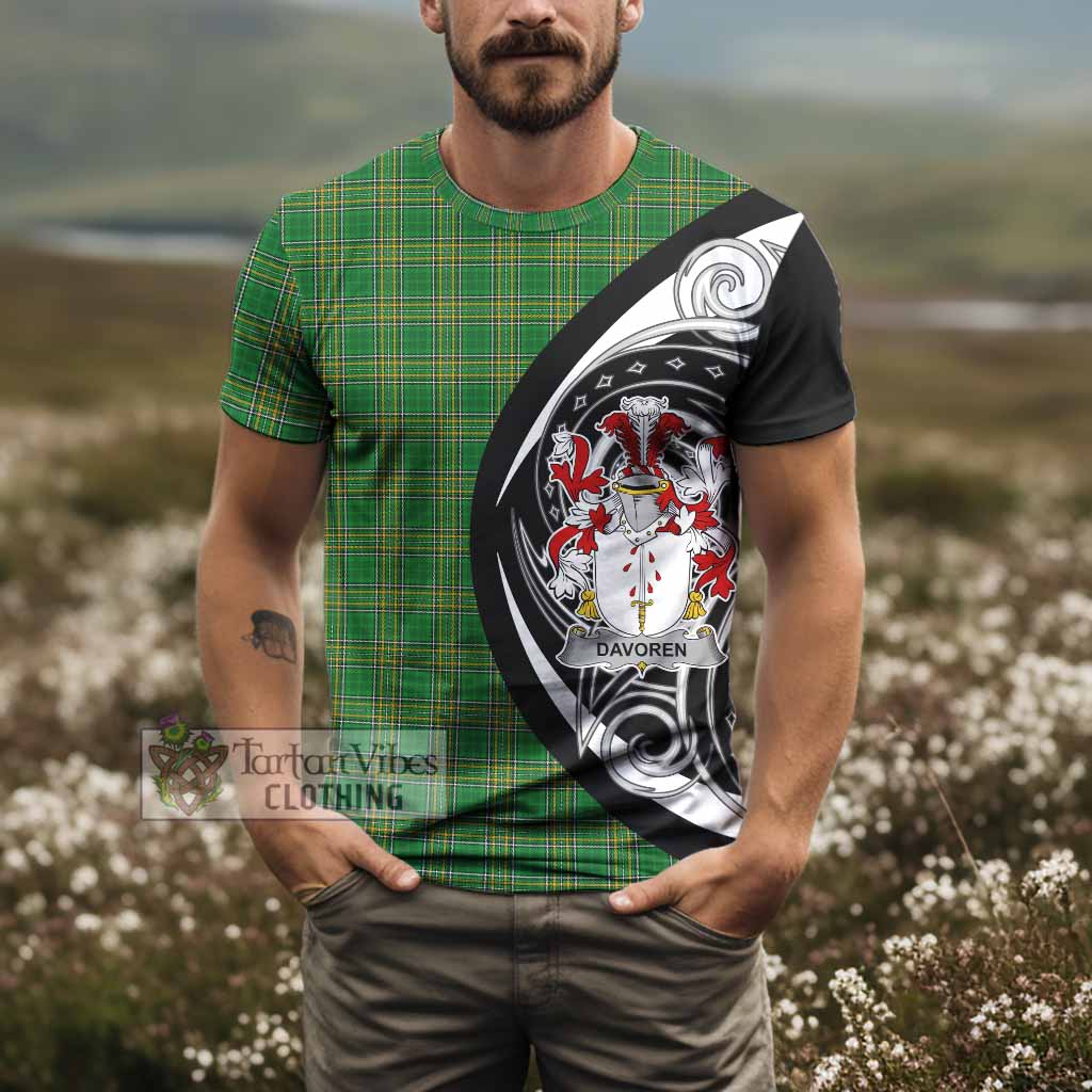 Davoren Irish Clan T-Shirt Celtic Circle Style - Tartan Vibes Clothing