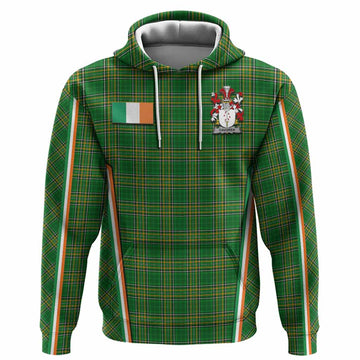 Davoren Irish Clan Coat of Arm Tartan Hoodie Flag Style
