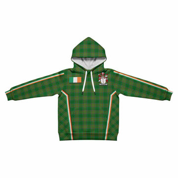 Davoren Irish Clan Coat of Arm Tartan Kid Hoodie Flag Style
