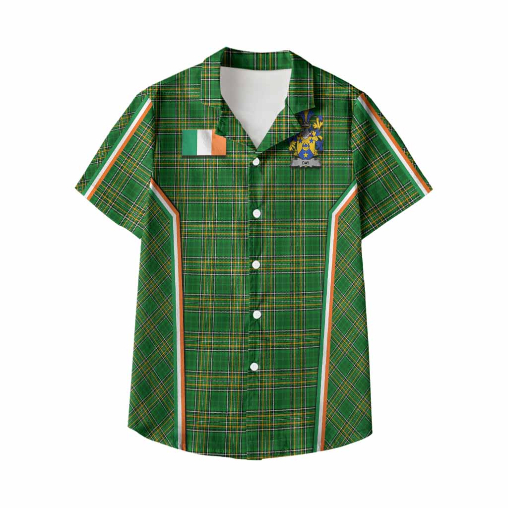 Day Irish Clan Coat of Arm Tartan Kid Hawaiian Shirt Flag Style