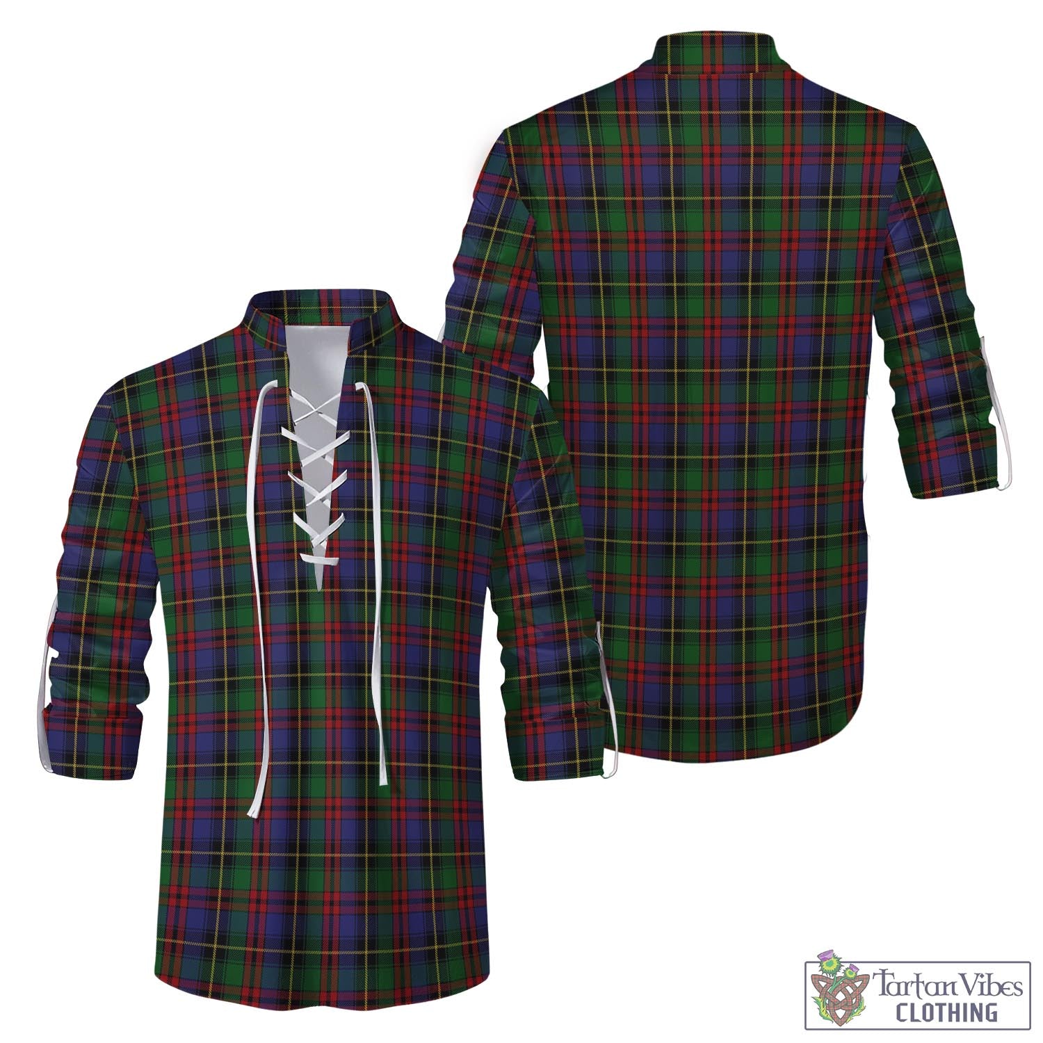 Deas Tartan Men's Scottish Traditional Jacobite Ghillie Kilt Shirt Men - Tartan Vibes Clothing