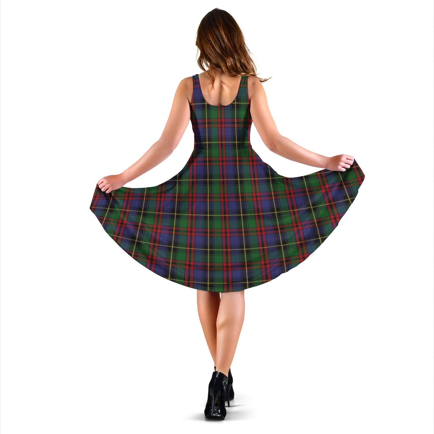 Deas Tartan Sleeveless Midi Womens Dress - Tartan Vibes Clothing