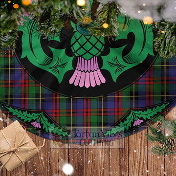 Deas Tartan Christmas Tree Skirt Scottish Thistle Style - Tartan Vibes Clothing
