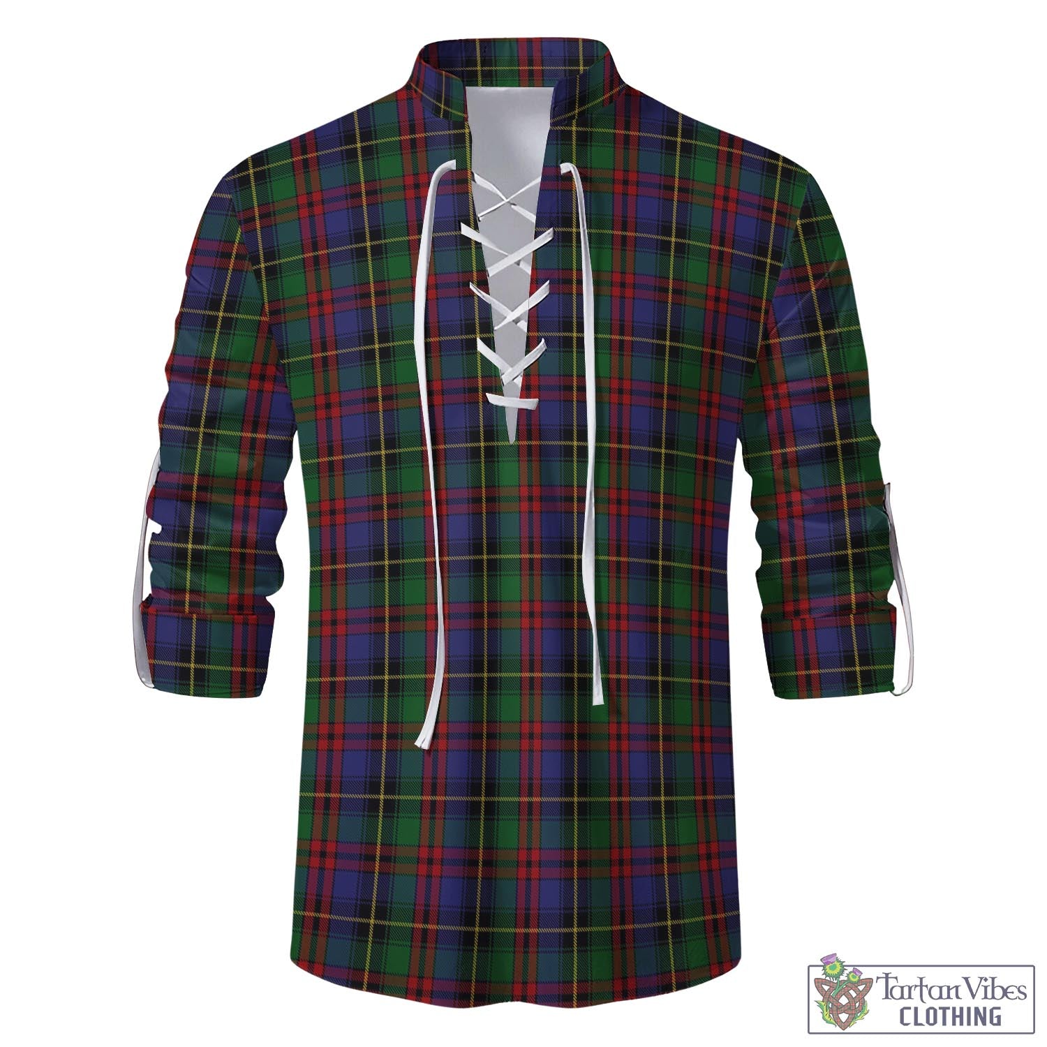 Deas Tartan Men's Scottish Traditional Jacobite Ghillie Kilt Shirt - Tartan Vibes Clothing