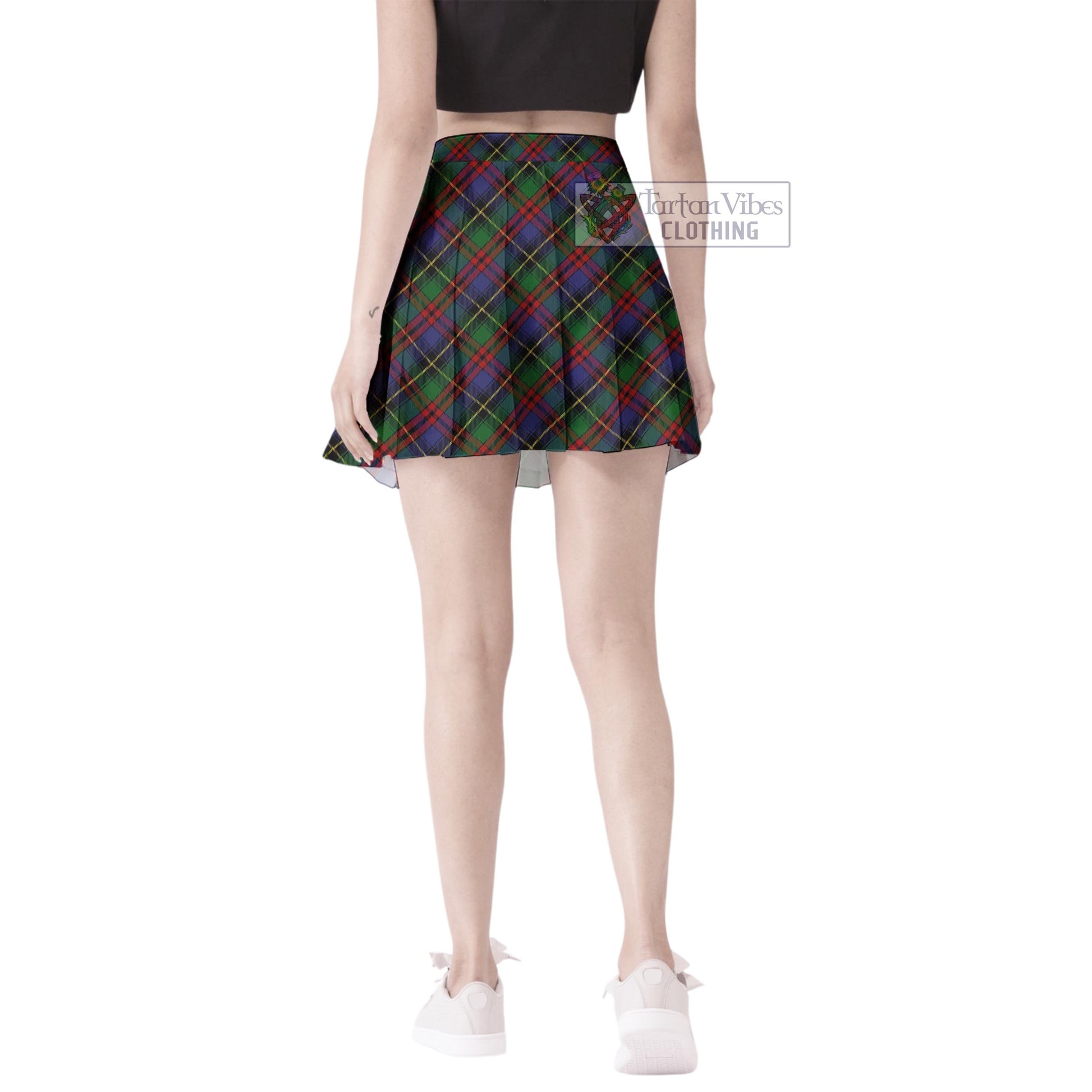Deas Tartan Women's Plated Mini Skirt Cross Style - Tartan Vibes Clothing