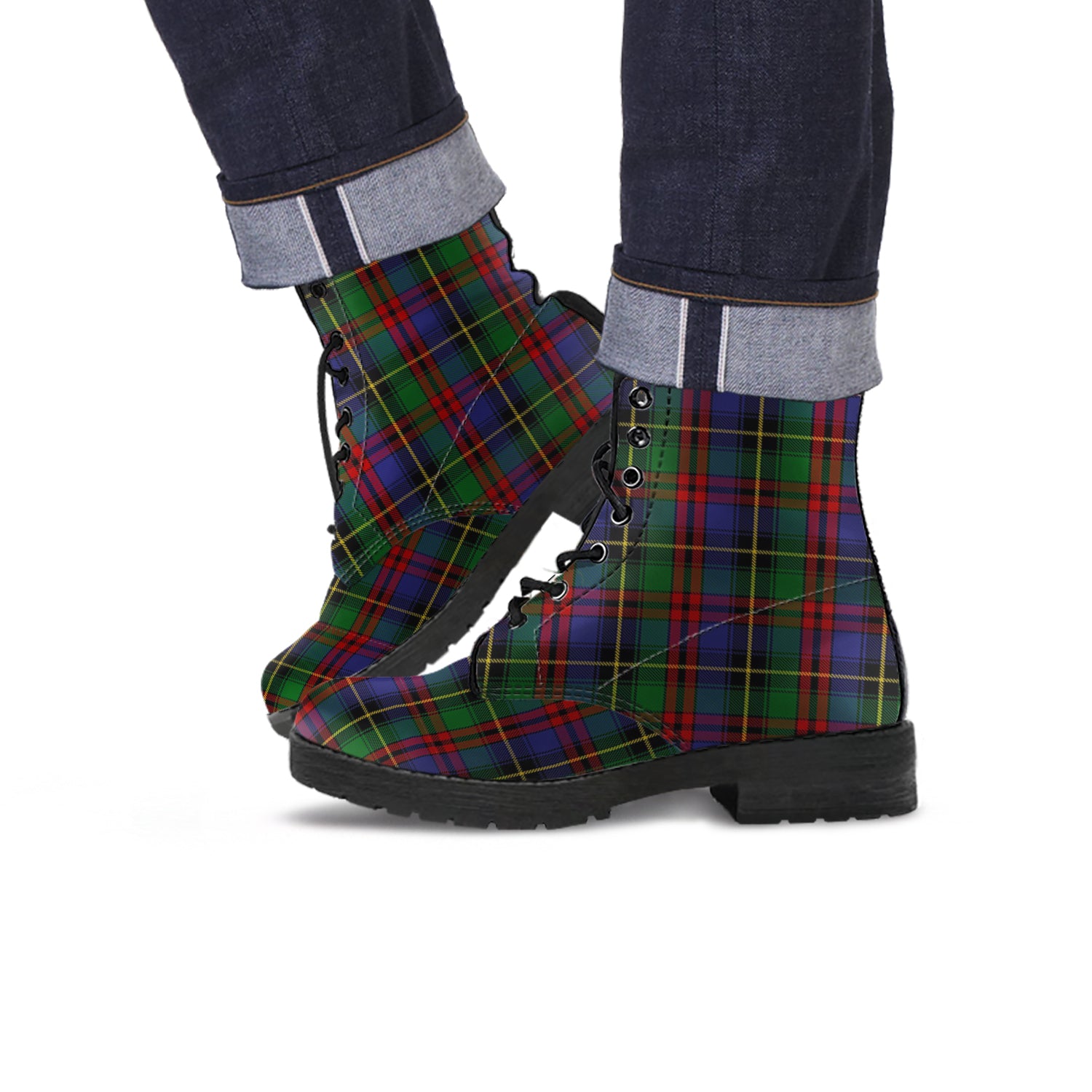 Deas Tartan Leather Boots - Tartan Vibes Clothing