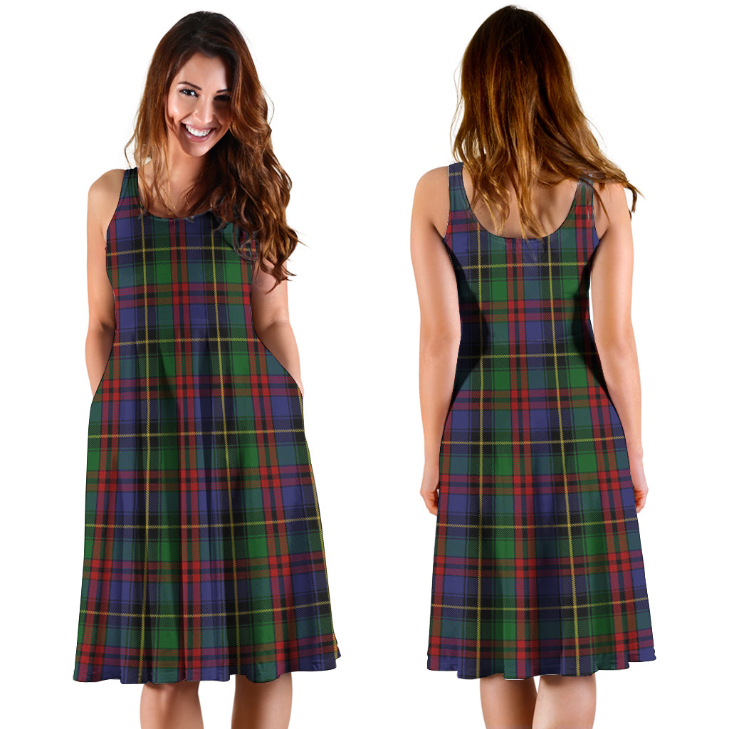 Deas Tartan Sleeveless Midi Womens Dress - Tartan Vibes Clothing
