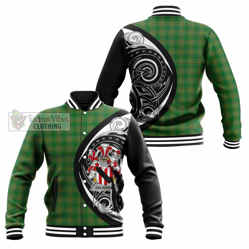 Delahyde Irish Clan Baseball Jacket Celtic Circle Style - Tartan Vibes Clothing