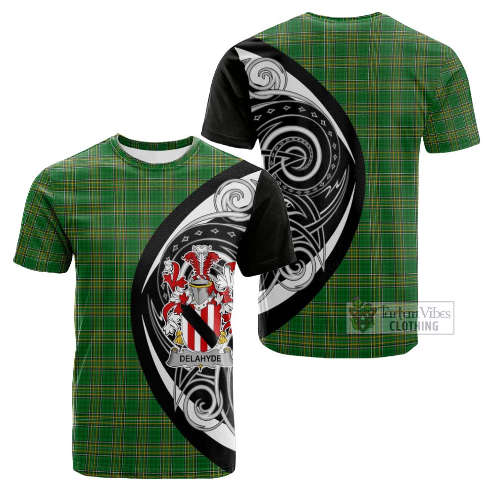 Delahyde Irish Clan Cotton T-shirt Celtic Circle Style - Tartan Vibes Clothing