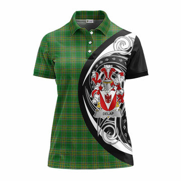 Delap Irish Clan Women's Polo Shirt Celtic Circle Style Women - Tartan Vibes Clothing