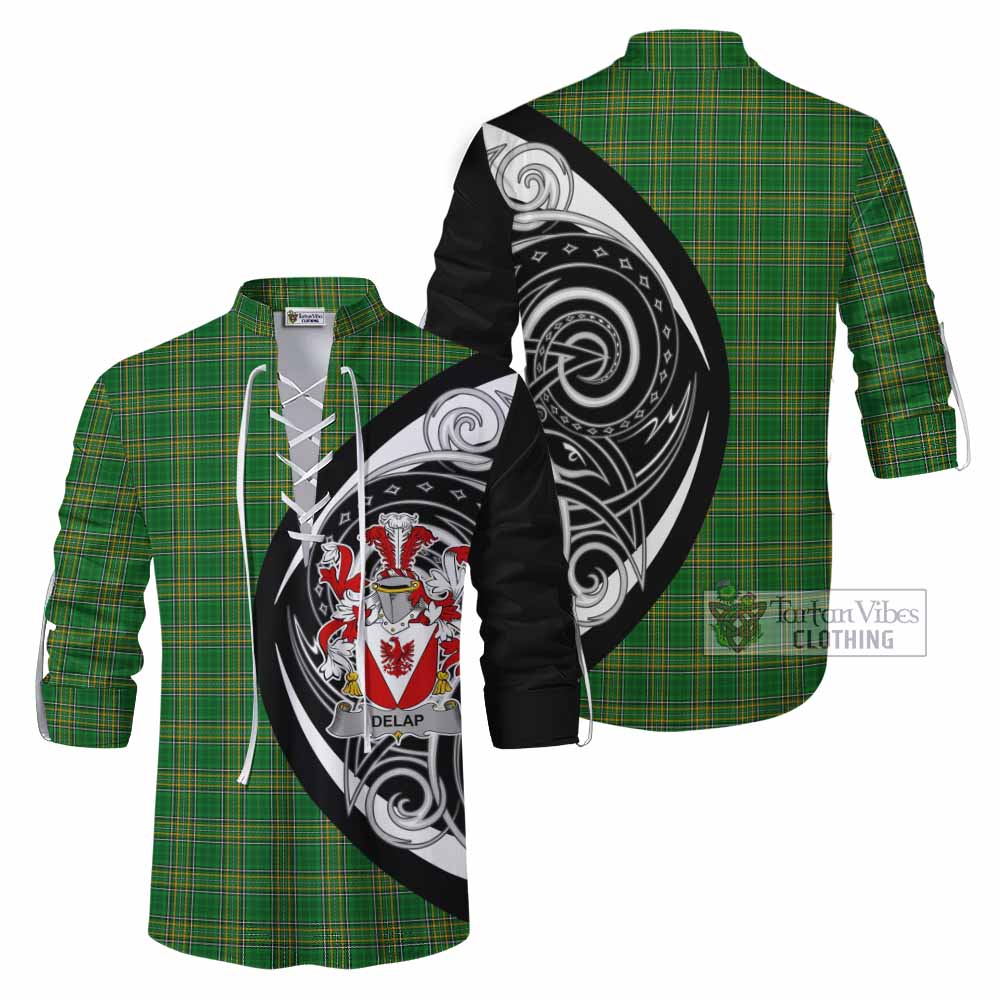 Delap Irish Clan Ghillie Kilt Shirt Celtic Circle Style - Tartan Vibes Clothing