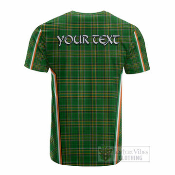 Dempsey Irish Clan Coat of Arm Tartan Cotton T-shirt Flag Style