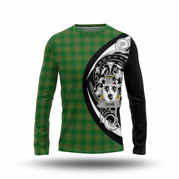 Denn Irish Clan Long Sleeve T-Shirt Celtic Circle Style Unisex - Tartan Vibes Clothing