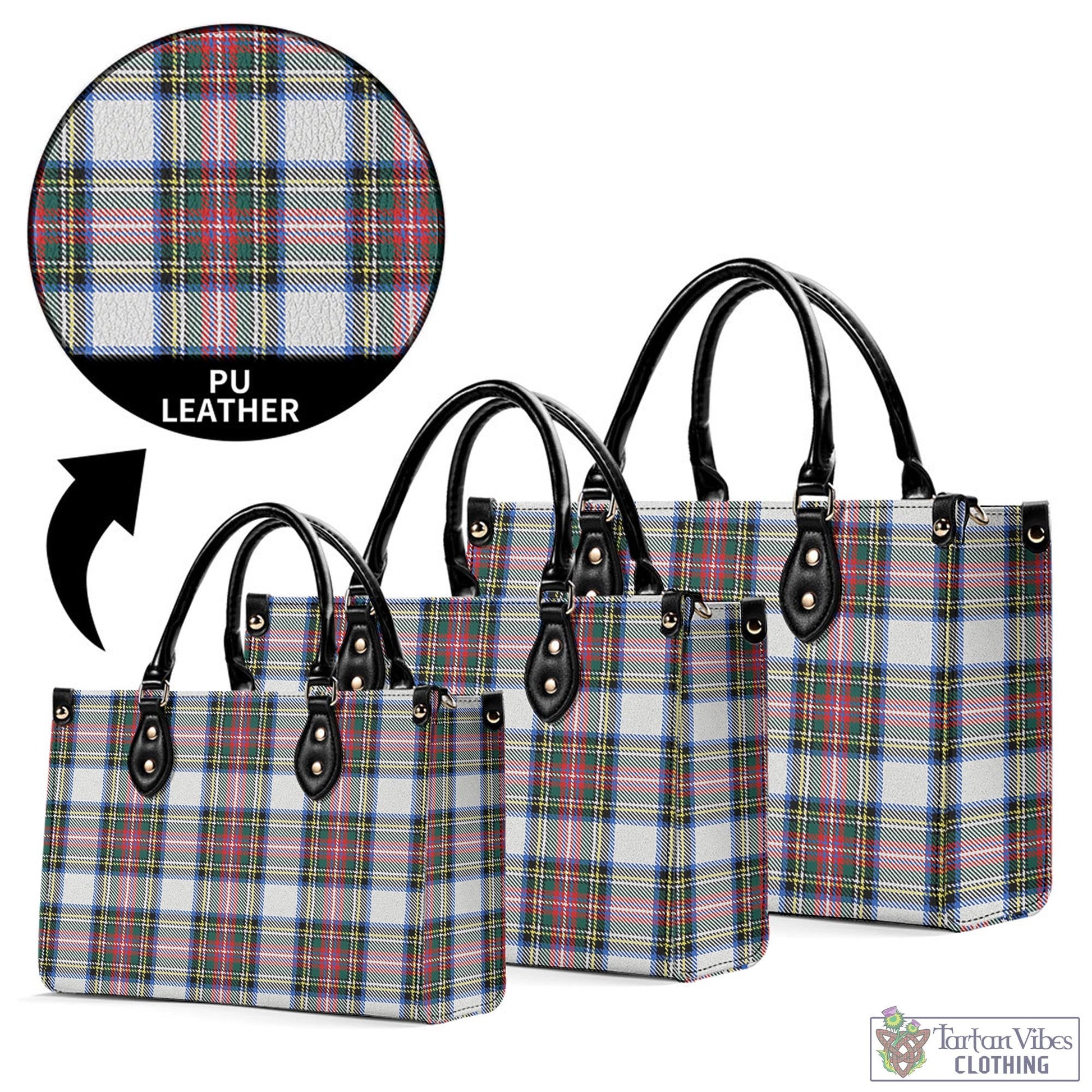 Dennistoun Tartan Luxury Leather Handbags - Tartan Vibes Clothing