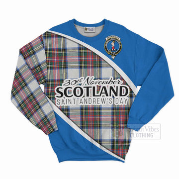 Dennistoun Family Crest Tartan Sweatshirt Celebrate Saint Andrew's Day in Style Unisex - Tartan Vibes Clothing