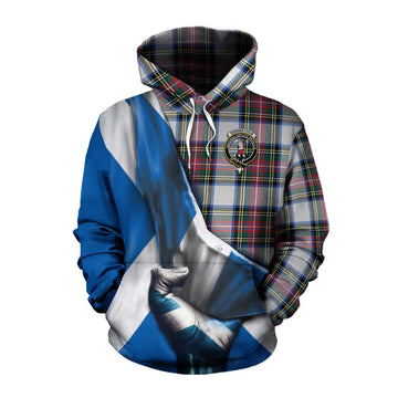 Dennistoun Tartan Cotton Hoodie with Family Crest Scotland Patriotic Style Pullover Hoodie XS - Tartan Vibes Clothing