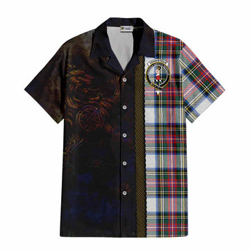 Dennistoun Tartan Family Crest Hawaiian Shirt Alba Gu Brath Be Brave Lion Ancient Style Kid - Tartan Vibes Clothing
