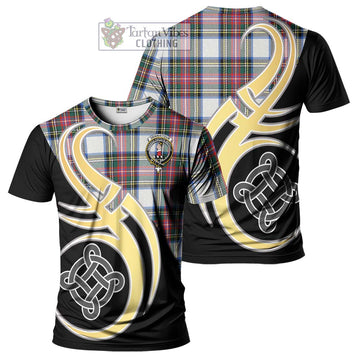 Dennistoun Tartan T-Shirt with Family Crest and Celtic Symbol Style Kid's Shirt - Tartan Vibes Clothing