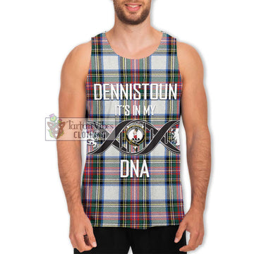Dennistoun Tartan Men's Tank Top with Family Crest DNA In Me Style Men - Tartan Vibes Clothing