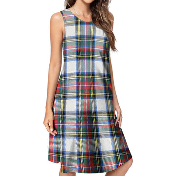 Dennistoun Tartan Womens Casual Dresses 4XL - Tartan Vibes Clothing