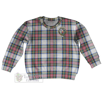 Dennistoun Tartan Kid Ugly Sweater with Family Crest Kid - Tartan Vibes Clothing
