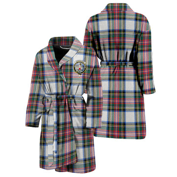 Dennistoun Tartan Bathrobe with Family Crest Unisex S - Tartan Vibes Clothing