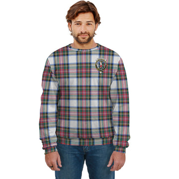 Dennistoun Tartan Sweatshirt with Family Crest Unisex - Tartan Vibes Clothing