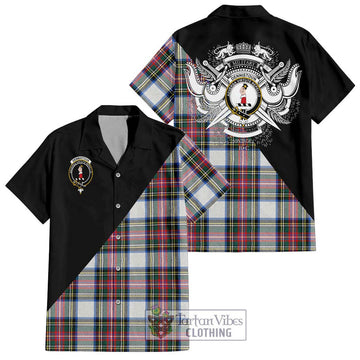 Dennistoun Tartan Hawaiian Shirt with Family Crest and Military Logo Style Kid - Tartan Vibes Clothing