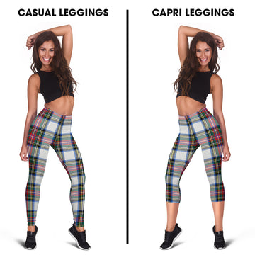 Dennistoun Tartan Womens Leggings Capri Leggings - Tartan Vibes Clothing