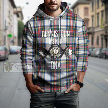 Dennistoun Tartan Hoodie with Family Crest DNA In Me Style Pullover Hoodie - Tartan Vibes Clothing