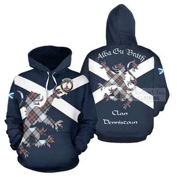 Dennistoun Tartan Lion Rampant Hoodie Proudly Display Your Heritage with Alba Gu Brath and Clan Name Zip Hoodie - Tartan Vibes Clothing