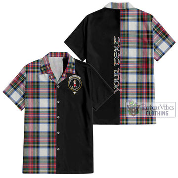 Dennistoun Tartan Hawaiian Shirt with Family Crest and Half Of Me Style Kid - Tartan Vibes Clothing